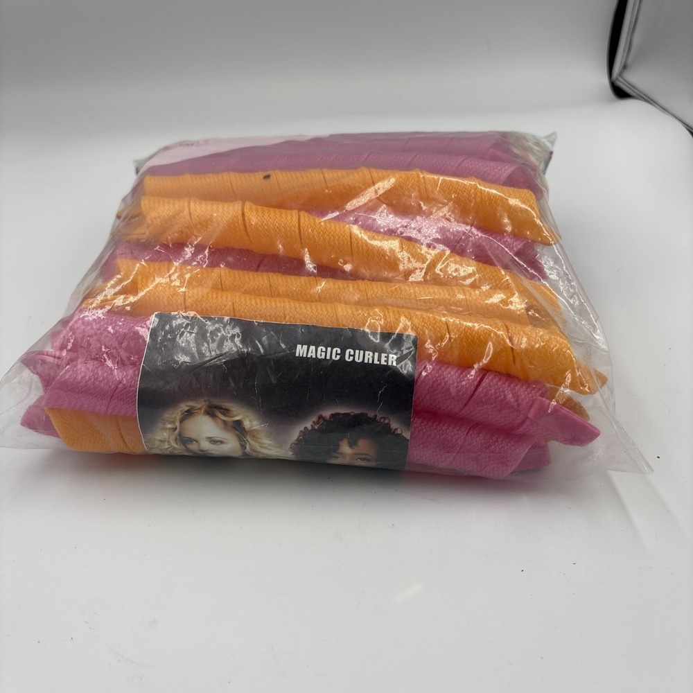 DIY Magic Hair Curlers Formers Ringlet Spiral Heatless Rollers 30 Pk